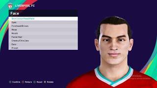 eFootbal PES 2021 Face Build Darwin Nunez Liverpool & Uruguay