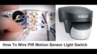 How To Wire PIR Motion Sensor Light Switch