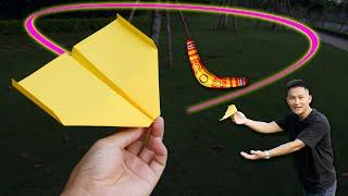 Folding a boomerang paper plane, 100% of you did it wrong