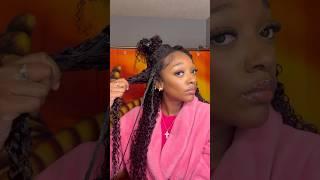 HOW TO BLEND NATURAL HAIR WITH CURLY QUICK WEAVE BUNDLES FT @ISEEHAIR 🩷 #quickweave #flipover