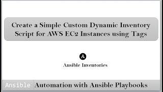 DevOps | Ansible | Create a Custom Dynamic Inventory Script for Ansible