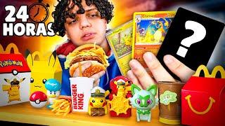 24 HORAS COMENDO SÓ MC LANCHE ATÉ COMPLETAR ESSA COLEÇÃO POKEMON