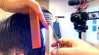 Mens Scissor Cutting With The one Minute Barber