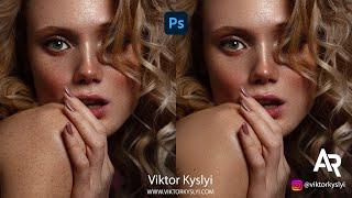 Retouch Viktor Kyslyi Add eyelashes and freckles/ Ретушь Виктор Кислый Добавление ресниц и веснушек