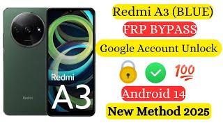 Redmi A3 FRP Bypass | Google Account Unlock | Password Unlock | New Method 2025 | @GsmRoot 