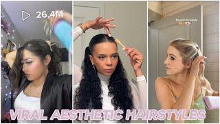 Aesthetic trending hairstyles 