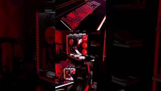 Raging Flames: Red Theme Gaming Setup Showcase for an Intense Gaming Experience