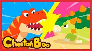 [NEW] Tyrannosaurus VS. Ankylosaurus | Dinosaur song | Nursery rhymes & Kids Song | #Cheetahboo