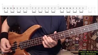 I Wanna Be Your Dog by The Stooges - Bass Cover with Tabs Play-Along