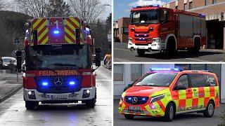 [Neue DLK zur überörtlichen Hilfe] Feuerwehr, Rettungsdienst und Polizei Stolberg auf Einsatzfahrt