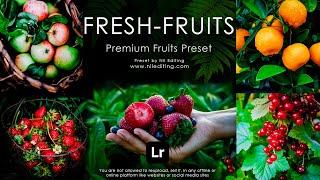 Lightroom Nature Presets DNG & XMP Download - Fruits Preset | Mobile Lightroom Tutorial