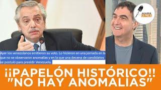 ¡¡IMPRESENTABLE!! ALBERSO PROTAGONIZÓ OTRO PAPELÓN HISTÓRICO: "NO SE OBSERVARON ANOMALÍAS"