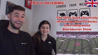 British Couple React to Ohio State University Marching Band Perform their Hollywood Blockbuster Show