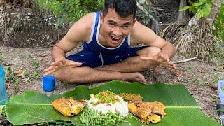 BERBURU DI SAWAH DAPAT IKAN MAS JUMBO LANGSUNG DI OLAH DAN MUKBANG