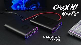 The All New OneX M1 Mini PC Is Here! 16 Core CPU + OCuLINK! Hands On Review