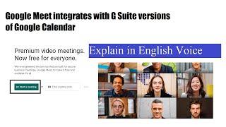 How To Use Google Meet Free For Everyone in English Voice