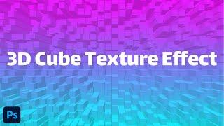 How to Make 3d cube texture effect in photoshop | Photoshop tutorial