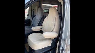 Motorhome seat covers - How to easily fit Miles of Smiles Motorhome seat covers