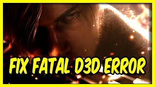 How to Fix Resident Evil 4 Fatal D3D Error  Fix RE4 Fatal D3D Error