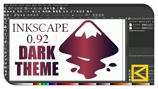 Inkscape 0.92 Dark Theme Tutorial + Download