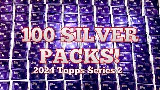 AMAZING!  100 SILVER PACKS OF 2024 TOPPS SERIES 2!