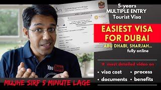 UAE : I GOT 5-year TOURIST VISA in just 5 MINUTES - No Agent | Multiple Entry for Dubai, Abu Dhabi..