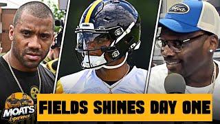 Russell Wilson Sits Out First Practice With Pittsburgh Steelers, Justin Fields Shines