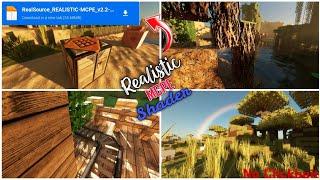 minecraft Realistic Shader pe 1.19 + 1.20 Render Dragon RTX pack mcpe