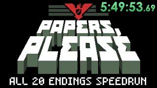 A True 100% Speedrun of Papers Please