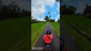 Riding a scooter in Bali is the only way to get around!