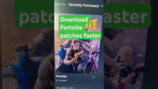 Download Fortnite Updates Faster