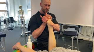 Lower leg massage techniques