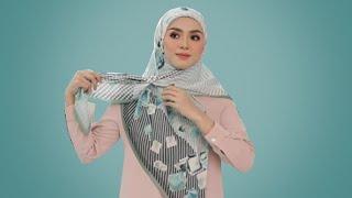 CANTIK & KEKINIAN!! 9 TUTORIAL HIJAB SEGI EMPAT SEDERHANA UNTUK SEHARI HARI TANPA RIBET !!