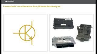 les éléments electronique du calculateur (résistance transistor diode condensateur ...)