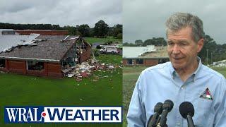 Roy Cooper speaks on Tropical Storm Debby Damage: 18 tornado warnings, 3 touchdowns