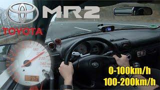 2003 Toyota MR2 (140HP) | ACCELERATION | 100-200km/h & 0-100km/h | CarPerformance Media