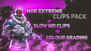 FREE TO USE PUBG  HDR CLIPS + SLOW MO + COLOUR GRADING #BGMI