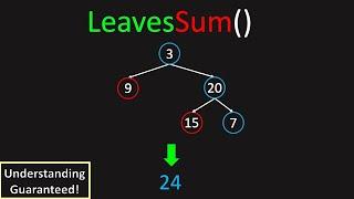 Can You Find Sum of Leaves? (LeetCode 404: Sum of Left Leaves)