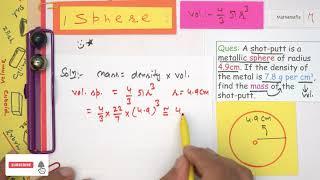 Example 11 Chapter 11 Class 9 | Surface Areas And Volumes - Sphere | NCERT Maths