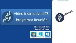 Video Instructivo Programar Reunión en JITSI MEET