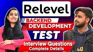 How To Crack Relevel Backend Development Test ? | Interview Questions Revealed | Relevel Test | Jobs