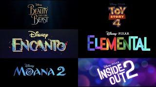 Walt Disney Pictures movies title cards from trailers (2017-2025)