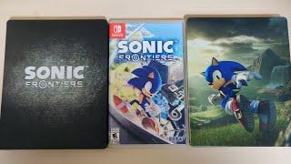 Sonic Frontiers Nintendo Switch Unboxing plus Steelbooks