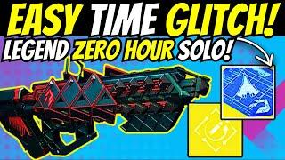 New Zero Hour TIME Glitch & Solo LEGEND Cheese! How To Get Outbreak Perfected Crafted Easy Destiny 2