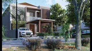 LUMION 8   HOW TO RENDER "RUMAH TINGGAL DI LAHAN 10x20 M"