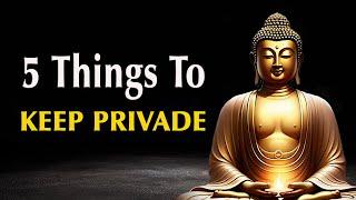 5 Things You Should Never Share | Buddhist Teachings  In Eye of wisdom