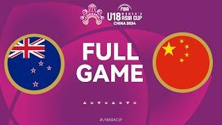 New Zealand v China | Full Basketball Game | FIBA U18 Women's Asia Cup 2024 | Div. A | Group Phase