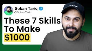 Master These 7 Online Skills to Earn $1000 Month in 2025 | Freelancing Skills