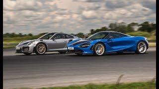 Drag Race : Porsche 911 GT2 RS VS McLaren 720S