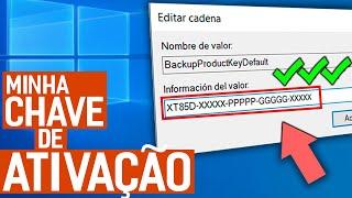 Como DESCOBRIR a CHAVE DE ATIVAÇÃO do Windows